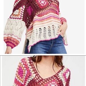 Knitted free people sweater! NEW WITH TAGS